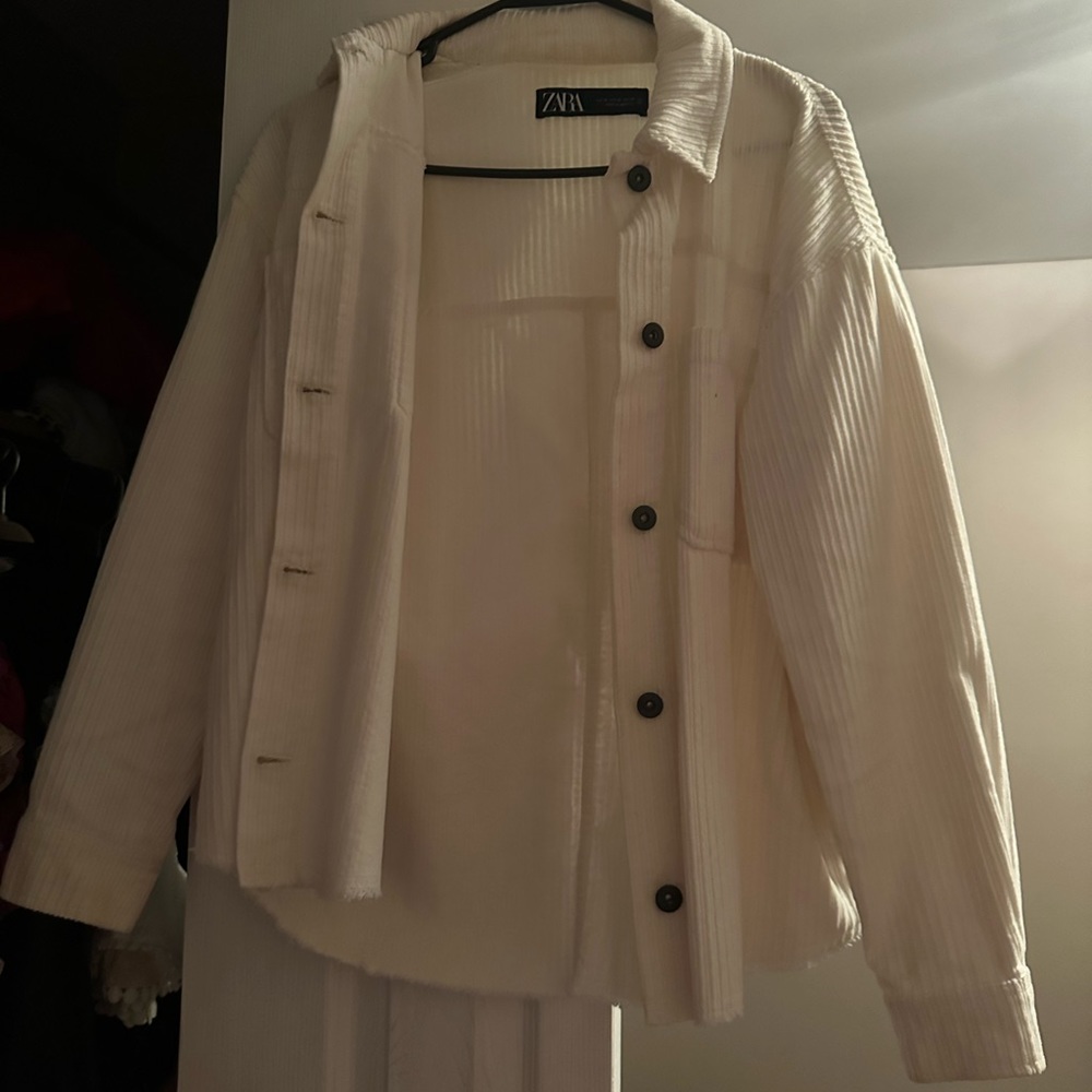 White Button Up From Zara Size Small - image 2